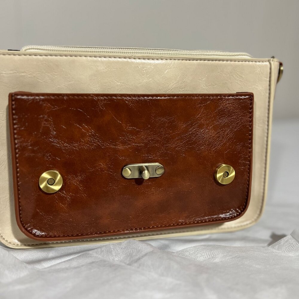 ECOSUSI Women's Leather Satchel Purse Crossbody Messenger Bag NWT - Picture 5 of 12